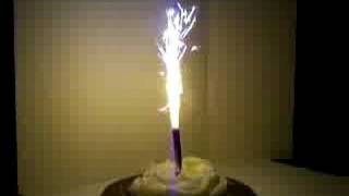 How to light Birthday Cake Sparklers [upl. by Anaz]