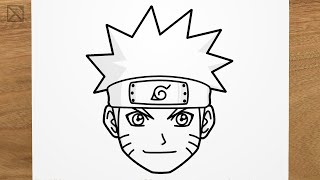 How to draw NARUTO UZUMAKI step by step EASY [upl. by Odette856]