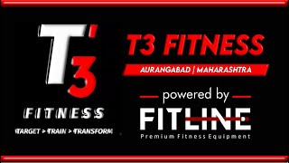 T3 Fitness Gym Aurangabad Maharashtra  Full commercial gym setup  Powered by quotFitLinequot [upl. by Iduj]