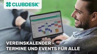 So funktioniert der Terminkalender – Vereinssoftware ClubDesk [upl. by Girard549]