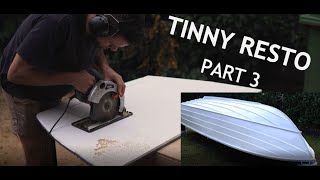 1980s Tinny Restoration Part 3 Custom Cast Deck Build [upl. by Arymat938]