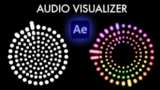 How to create a Repeated Dot Audio Spectrum Visualizer Waveform in Adobe After Effects [upl. by Yarezed331]