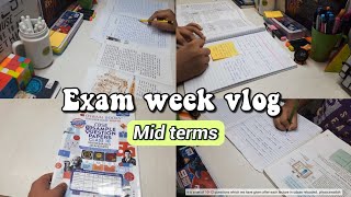 📝Mid term exam week vlog  study vlog class 10  Exam week  Online Exams🏫  vidit Sen♡ [upl. by Dnalyag158]