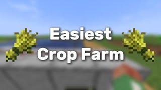 Easiest Crop Farm Minecraft 121 JAVA  BEDROCK [upl. by Hudson]