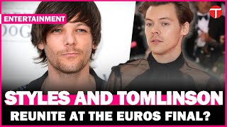 Did Harry Styles and Louis Tomlinson reunite at the Euros final in Berlin [upl. by Felizio]