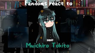 Fandoms react to each other  Muichiro Tokito  Demon slayer RusEng 05075 [upl. by Areid]