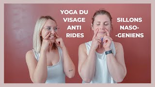 Yoga du visage anti rides  5 exercices magiques pour les sillons nasogéniens [upl. by Naej]