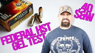 Federal HST 40 SampW 165 Grain Gel Test And Review [upl. by Winchell847]