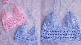 Learn to Make Crochet Bralette Part 2 [upl. by Enayd]