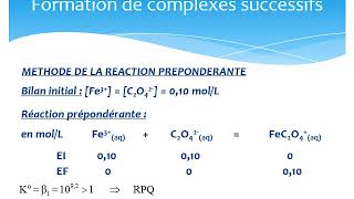 CHIMIE  PCSI  les complexes  partie 3  Détermination dune composition à léquilibre [upl. by Yolanthe]