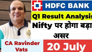 HDFC BANK Q1 2025 result analysis by CA Ravinder Vats [upl. by Hardunn]