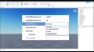 Roblox Studio  AudioSound roll off modes explained [upl. by Suicul504]