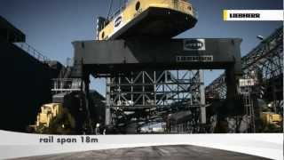 Liebherr LPS 600 Mobile Harbour Crane  Bulk Handling [upl. by Cassi]