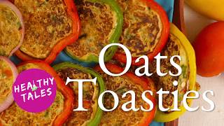 OATS TOASTIES  OATS PANCAKE  WEIGHT LOSS RECIPE  BEST OATS CHILLA [upl. by Arratahs]