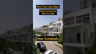 Luxurious Gated Community Villas for Sale in Kukatpally Nizampet villas hyderabad viralreels [upl. by Aslin]