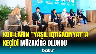 COP29 çərçivəsində “KOBların yaşıl iqtisadiyyatda rolu” mövzusunda panel müzakirə [upl. by Suisyola372]