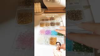 Diy Beads Necklace Jewellery Making 🪷🏵️ Beads Daily Necklace Tutorial handmade diyshorts craft [upl. by Mellar]