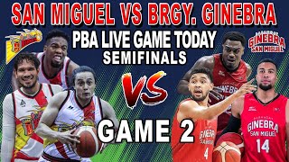 BRGY GINEBRA vs SAN MIGUEL Game 2 Semfinals  PBA Live Full Game Today  2k24 Game [upl. by Smailliw]