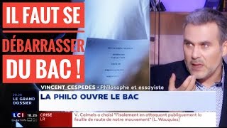 IL FAUT SE DÉBARRASSER DU BAC   VINCENT CESPEDES DANIEL COHNBENDIT [upl. by Etterual]