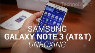 Galaxy Note 3 ATampT Unboxing [upl. by Wandy277]