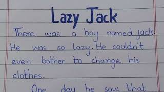 Story Lazy jack in English English Moral story lazy jack story [upl. by Conney921]