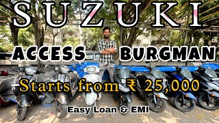 Suzuki Access amp Burgman starts from 25000 Rishi bike Bazar second hand bikes in mumbai suzuki [upl. by Antipas785]