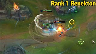 Rank 1 Renekton His Renekton is SO STRONG [upl. by Rape145]