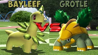 Pokemon battle revolution  Bayleef vs Grotle [upl. by Buke]