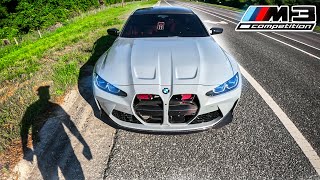 Highway POV Drive amp DRLs Installed  2024 BMW M3 Comp xDrive [upl. by Marston]