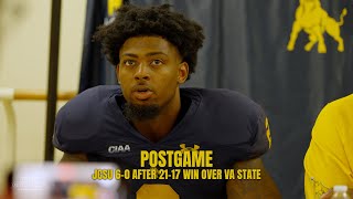 JCSU Football 60 after 2117 win over Virginia State  Postgame  HBCUGameDaycom [upl. by Avlis643]