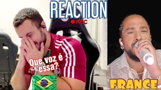 REACTION Slimane  Mon Amour LIVE  France 🇫🇷  Second SemiFinal  Eurovision 2024  🇧🇷160 [upl. by Dnalyaw]