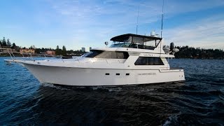 Tollycraft 55 Pilothouse Rare boat with WalkAround side decks [upl. by Niriam]