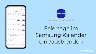 Feiertage im Samsung Kalender einblenden oder ausblenden  Samsung Android 14  One UI 6 [upl. by Crane]