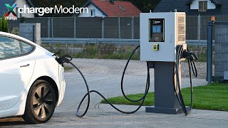 Stacja ładowania samochodów elektrycznych Xchange Charger Modern 60 kW DC z terminalem płatniczym ⚡🚗 [upl. by Stoddard]