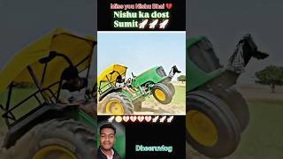 Sumit ne fasha Diya tractor 🥰 nishudeswalstunt shortsviral Dheeruvlog shortvideo [upl. by Terrill251]