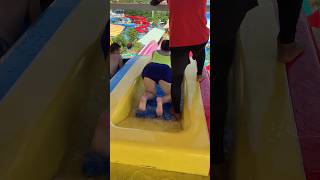 Fun at the water park 💦💦 trampoline Assument waterpark viralvideo shorts [upl. by Ivo]