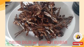 LETS COOK DRIED DILIS Anchovies wBROWN SUGAR food subscriber trending viralvideo subscriber [upl. by Danzig]