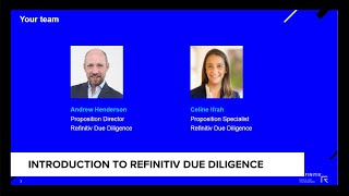 Introduction to Refinitiv Due Diligence [upl. by Tiana]