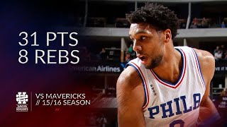 Jahlil Okafor 31 pts 8 rebs vs Mavericks 1516 season [upl. by Gracie]