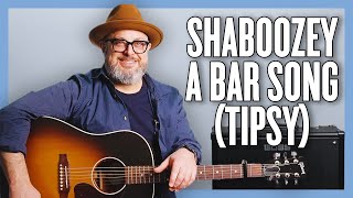 Shaboozey A Bar Song Tipsy Guitar Lesson  Tutorial [upl. by Jemy61]