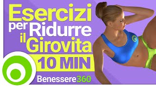 10 Minuti di Esercizi per Ridurre il Girovita e Dimagrire la Pancia  Allenamento per Donne [upl. by Anitnatsnoc]