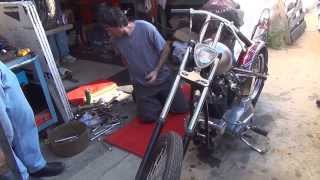 1978 XL Sportster 109 Harley Ironhead Bobber get running new build tuneup [upl. by Brogle]