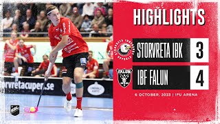 Highlights Storvreta IBK vs IBF Falun 34 PS [upl. by Annavahs]