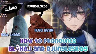 How to pronounce BLÅHAJ and DJUNGELSKOG [upl. by Arras]