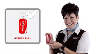 WestJet amp CocaCola shareacokecanada inflight safety video [upl. by Nidnal]