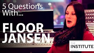 5 Questions WithFloor Jansen of Nightwish [upl. by Xylina]