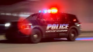 Multiple Saginaw MI Police Responding SHOOTING [upl. by Ahsitam]