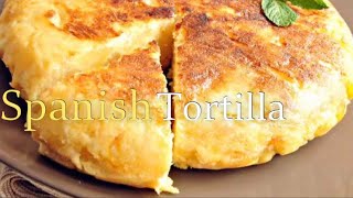 Tortilla aux pomme de terre oignons et crevettes 🍤 [upl. by Ihtraa]