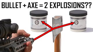 Splitting Rifle Bullets with an Axe  Ballistic HighSpeed [upl. by Aelem977]