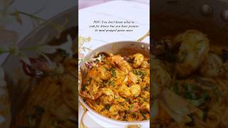 CREAMY CAJUN PASTA amp PRAWNS dinnerideas dinnerrecipes [upl. by Dercy]